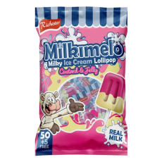 Milkimelo Custard & Jelly Ice-Cream Lollipop 50+5